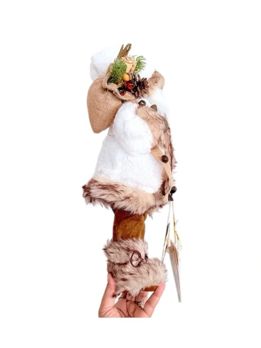 Balsam & Fir Trading Co. Nordic Santa Claus with lighted lantern.